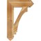 Ekena Millwork Imperial Arts & Crafts Rough Sawn Bracket, Western Red Cedar, 6"W x 24"D x 36"H BKT06X24X36IMP03RWR - alternate 2